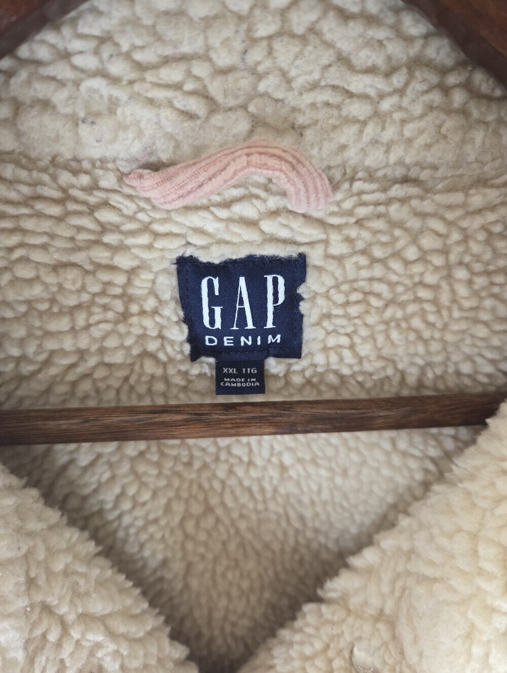 GAP Vintage Sherpa-Lined Corduroy Icon Jacket Pink Size XXL women's Fall Winter - Picture 8 of 11